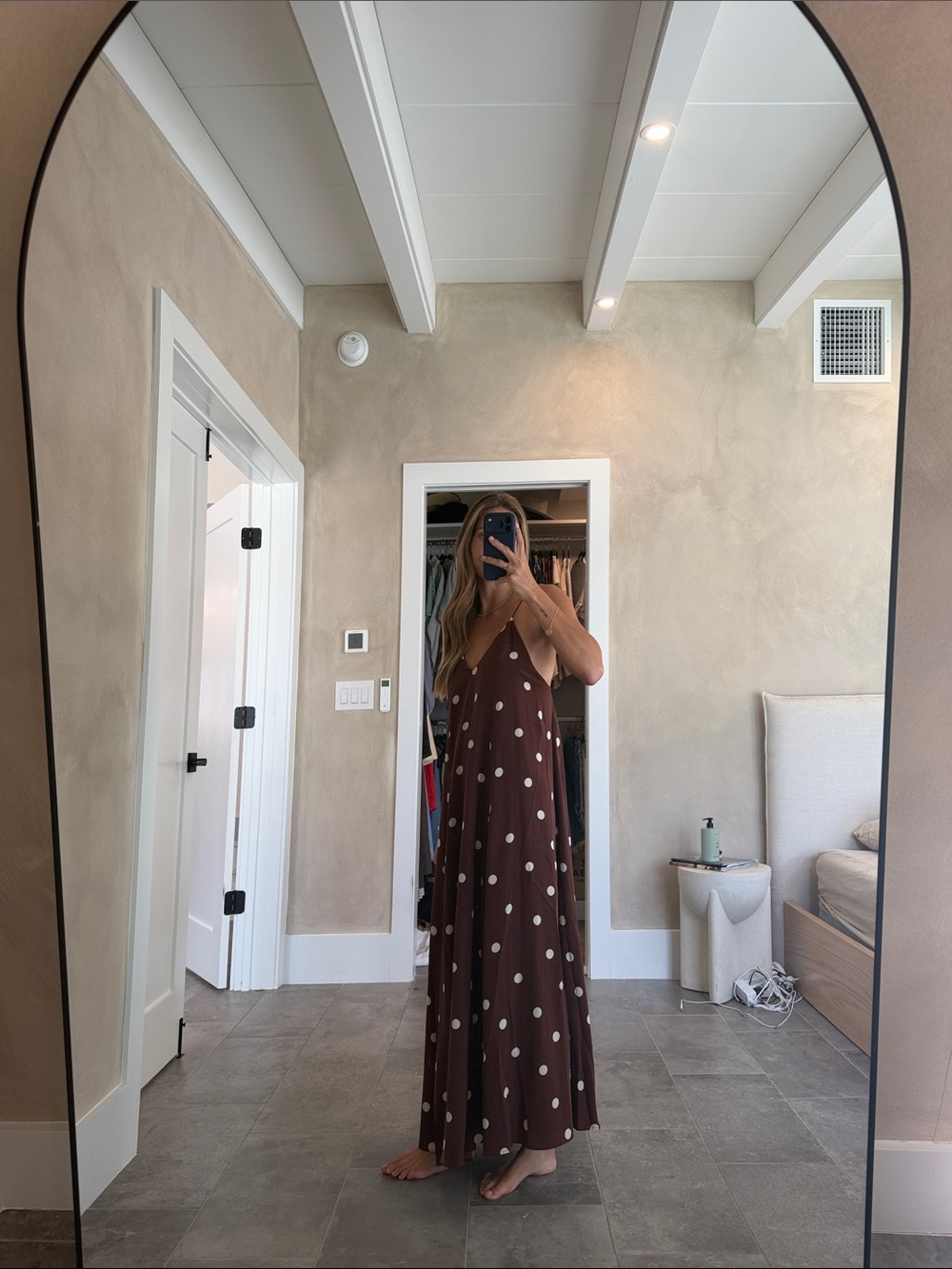 Sezane Giuseppa Dress - Ecru Polka Dots - Picture 3 of 7